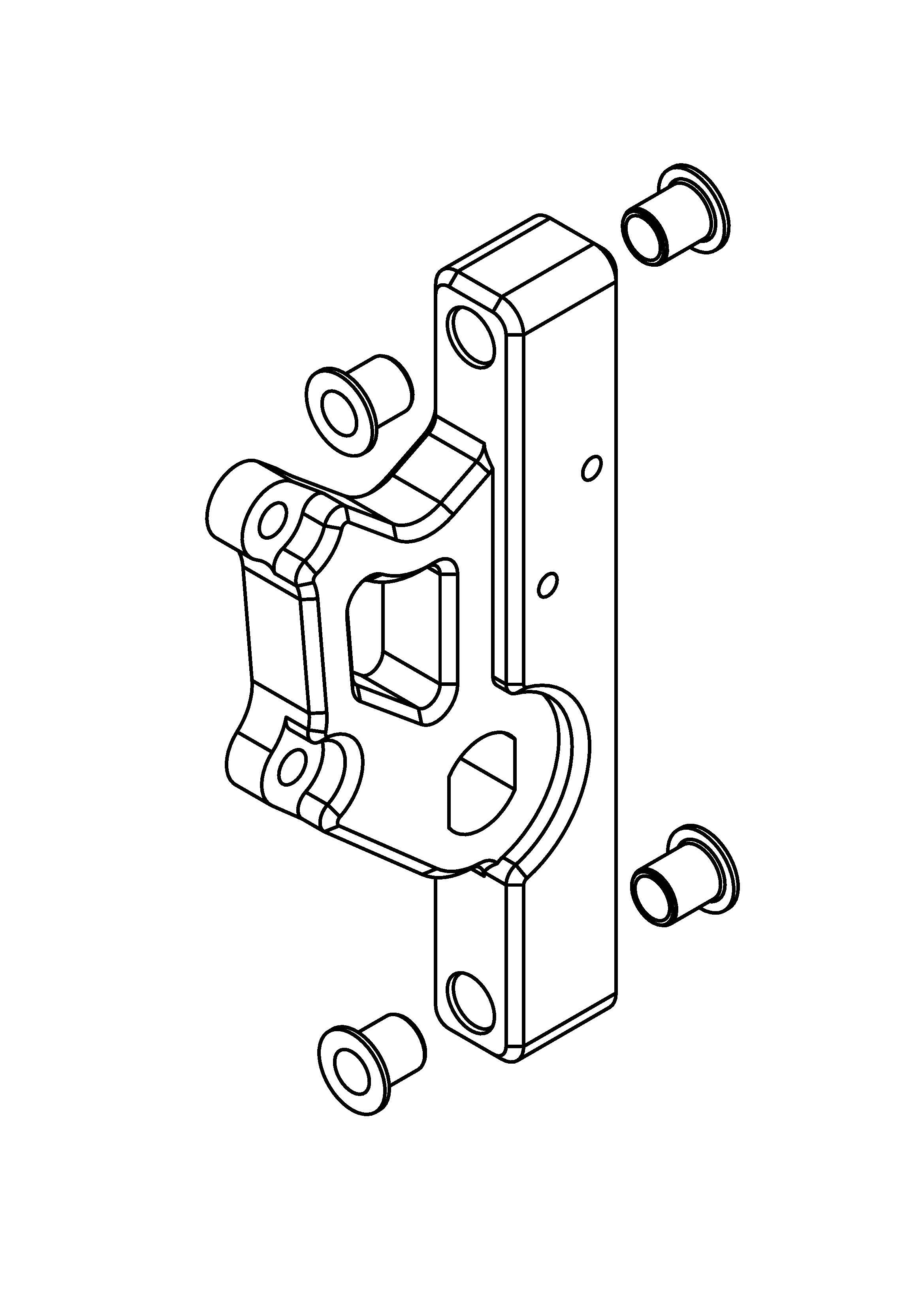 Assembled Rear Arm for Electric ATV Scooters (Left)