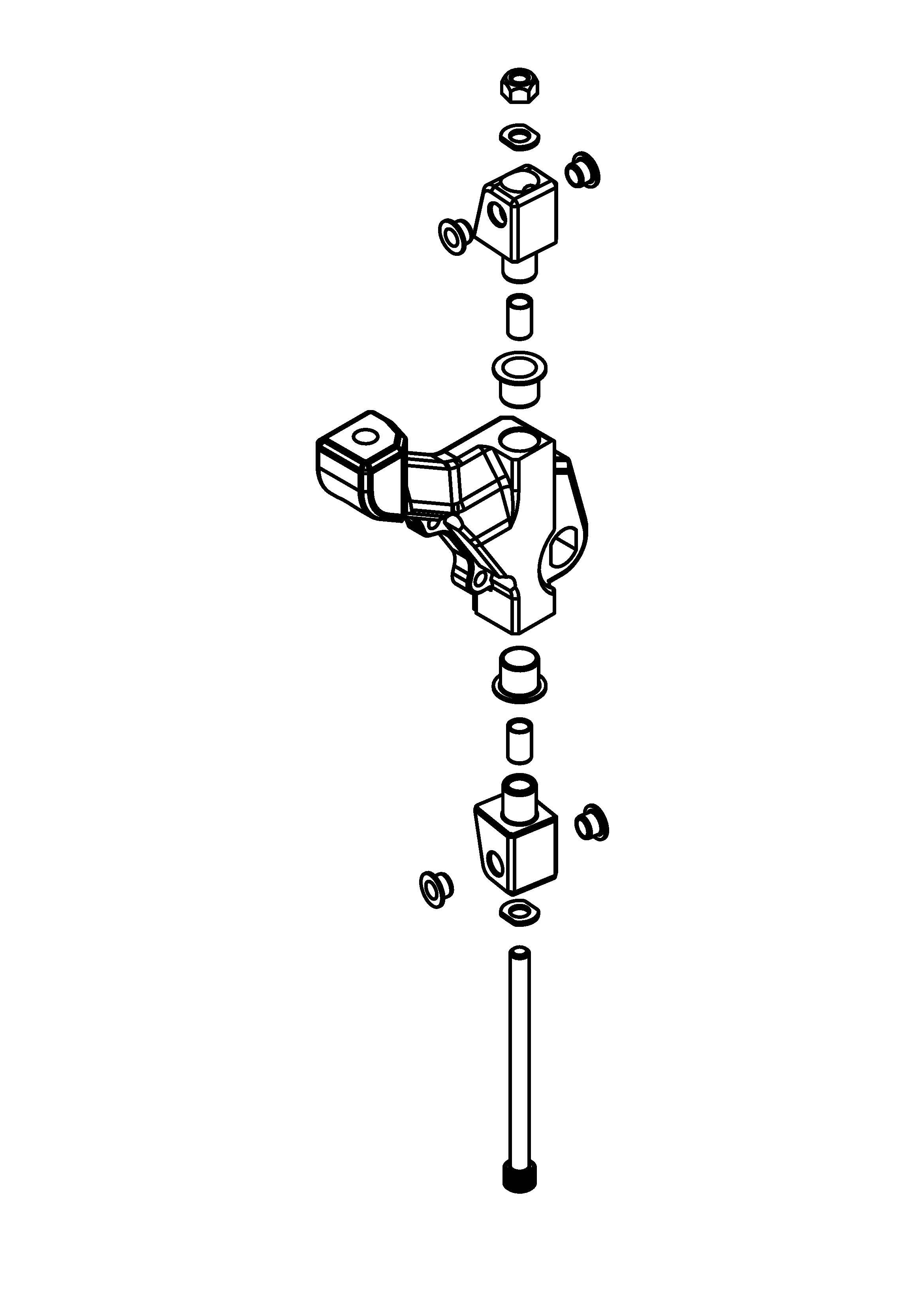 Electric ATV Scooter Assembled Steering Arm – Left