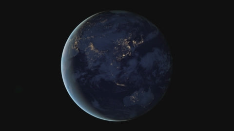 Planet Earth In The Dark